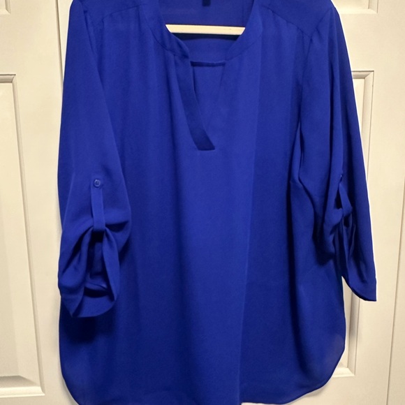 Chaus Royal Blue Women's Blouse - Picture 3 of 3